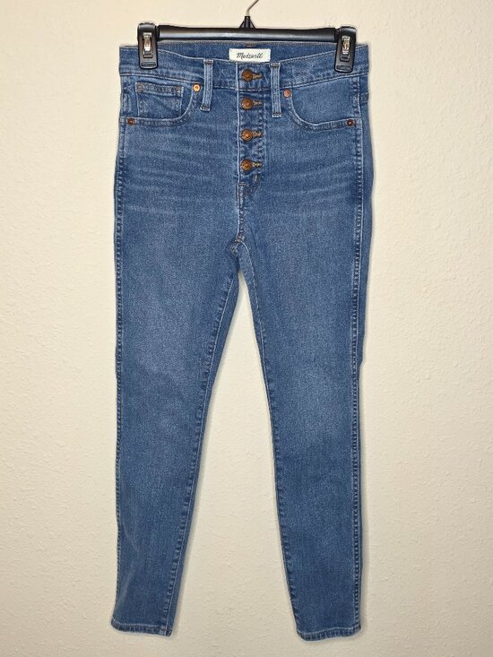 Madewell Denim - Madewell 10" High Rise Skinny Denim Jeans, Size 26P